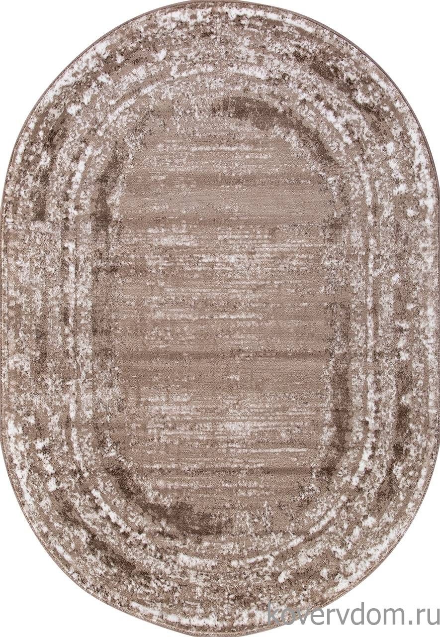 Ковер MARDAN 1280A VIZON SHRINK / BROWN Овал