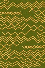 Ковер длинноворсовый зеленый COMFORT SHAGGY 2 s644 GREEN-ORANGE