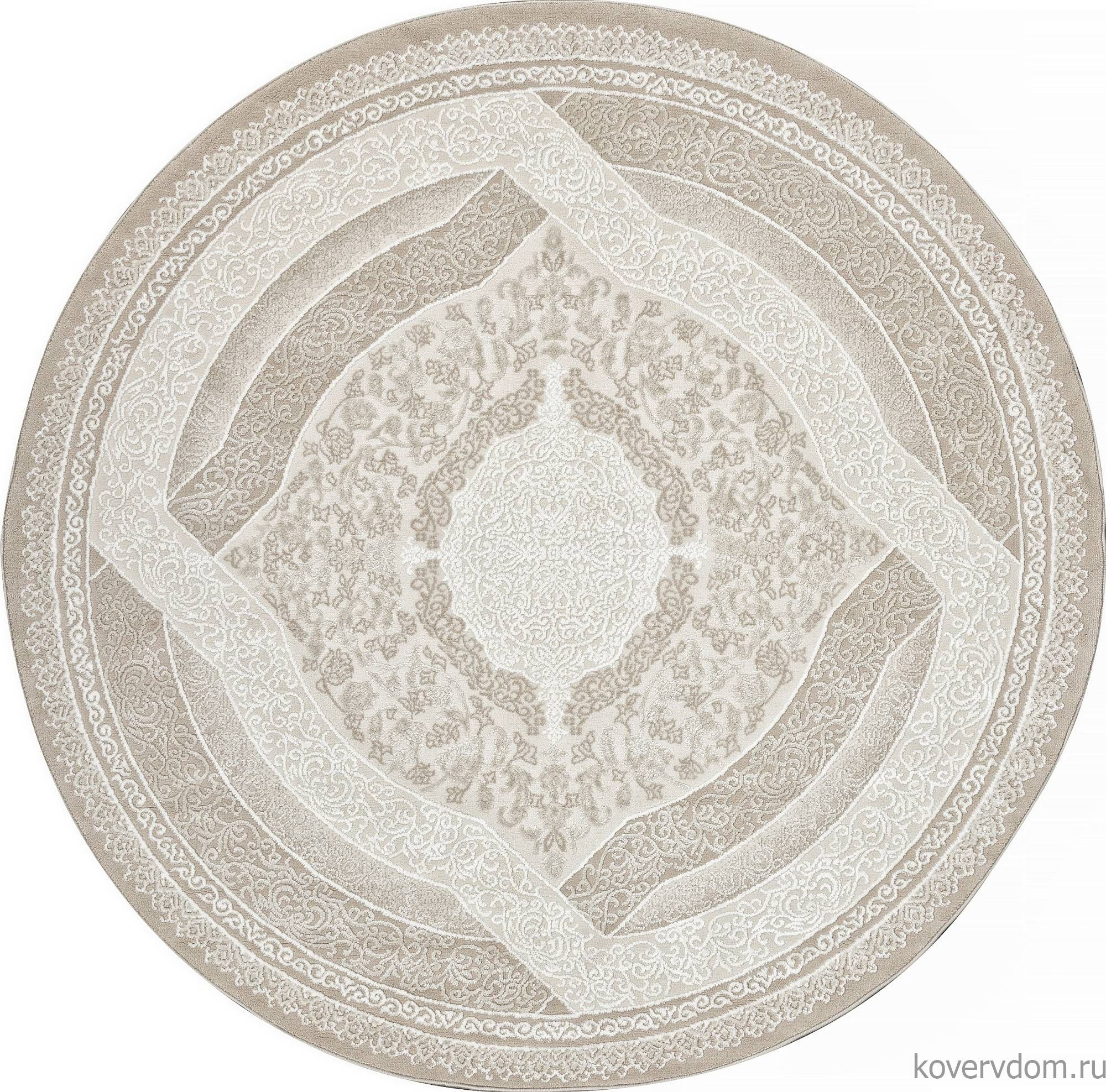 Ковер ARMINA 04088A BROWN / BROWN Круг