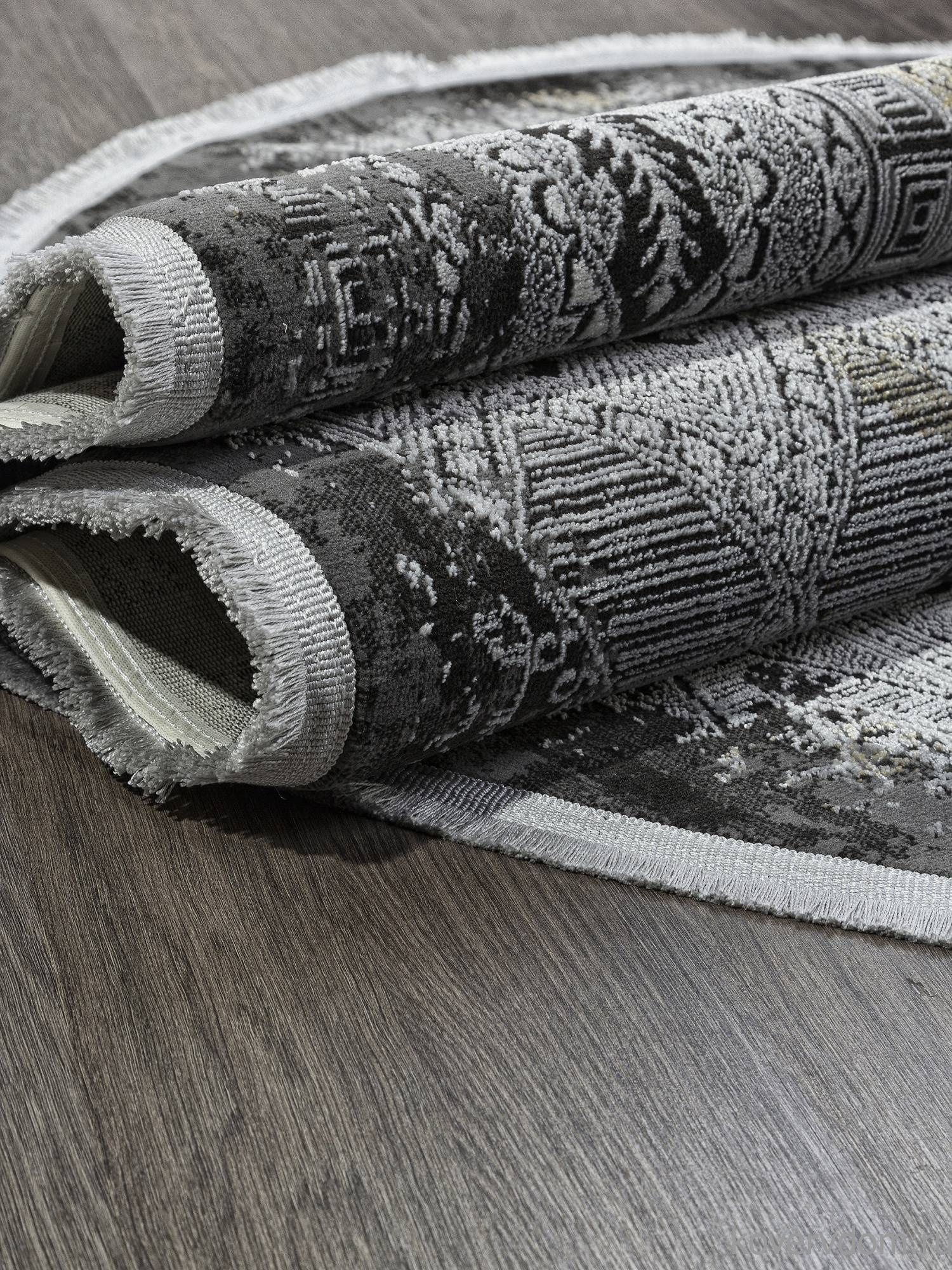 Ковер LISSABON SI023G GREY / GREY Овал