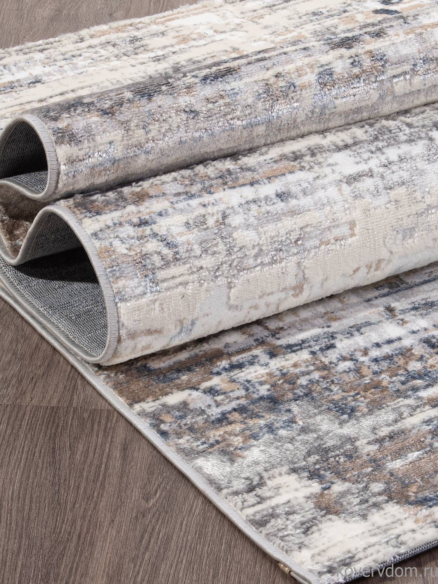 Ковер PERU D060A CREAM SHIRINK / BLUE FDY