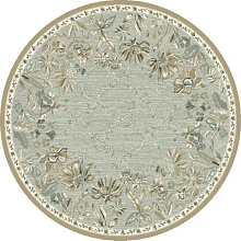 Свадебный рельефный ковер из вискозы GENOVA R 38262 6525 90 КРУГ