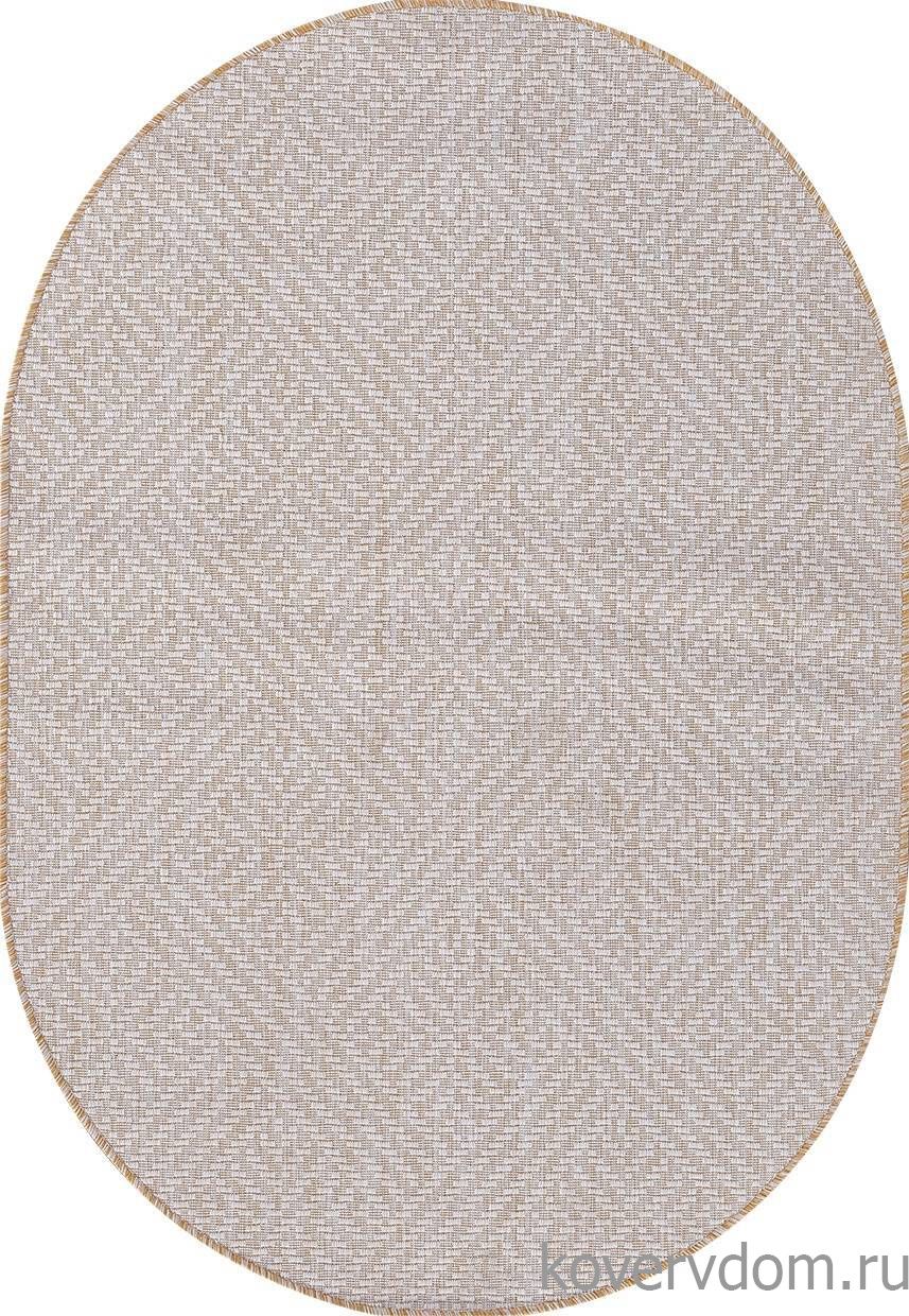 Ковер циновка VEGAS S115 Кремовый Овал