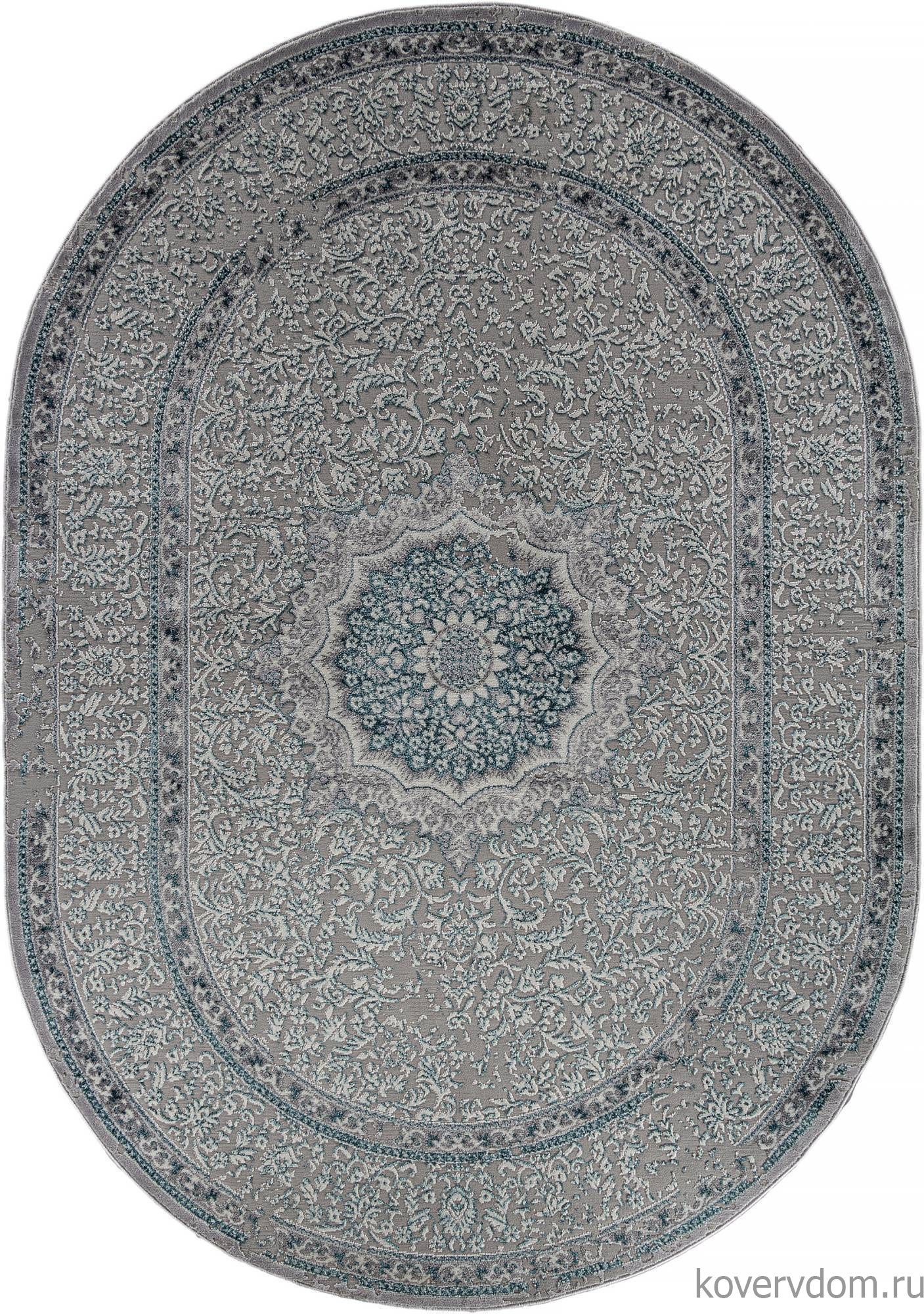 Ковер PALERMO F294 GRAY Овал