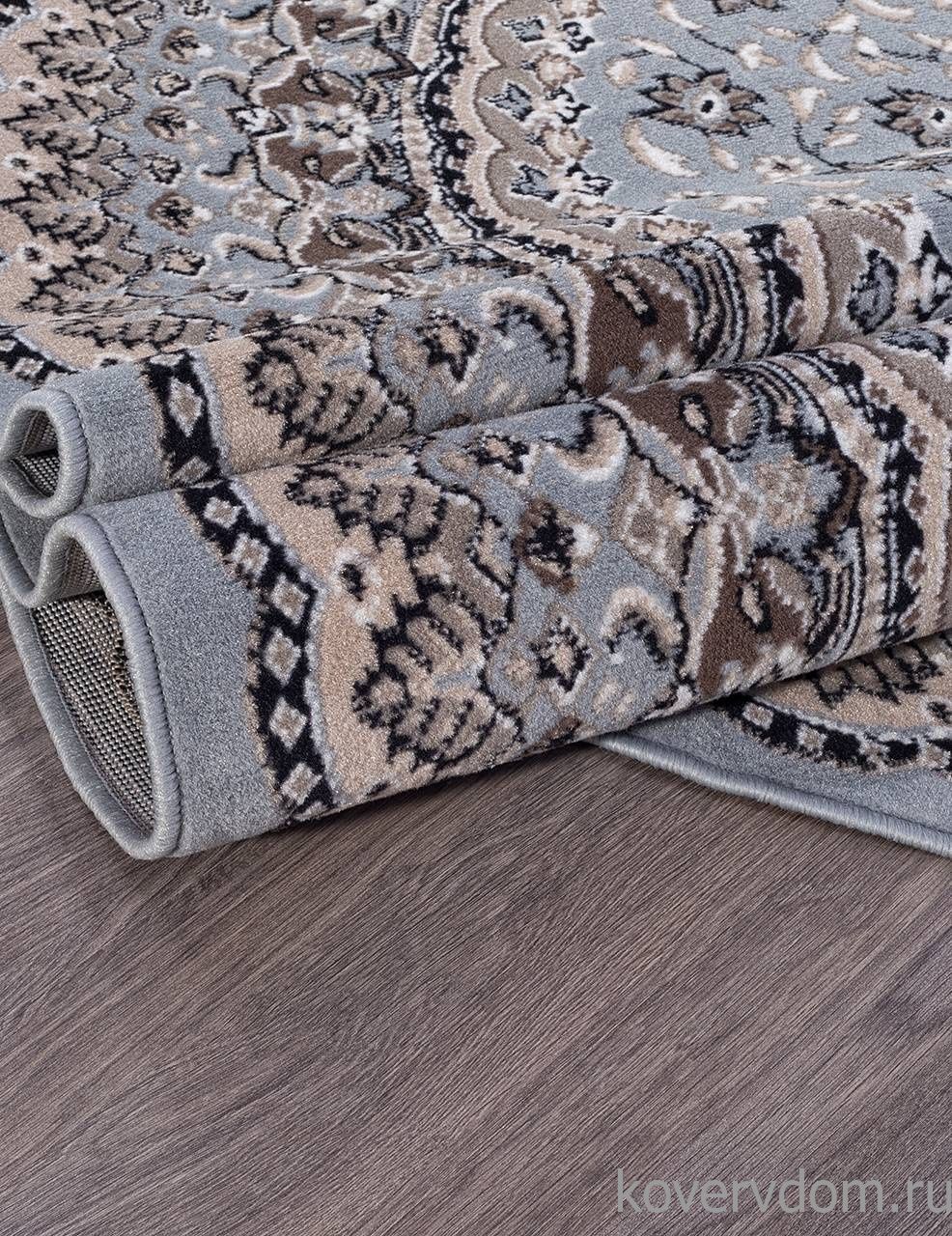 Ковер SIERRA-A D504 BLUE-BROWN 2 Овал