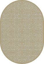 Рельефный ковер в гостиную коричневый из вискозы GENOVA R 38036 6525 90 ОВАЛ