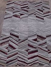 Круглый ковер GRAND 33377 950 GREY / PURPLE