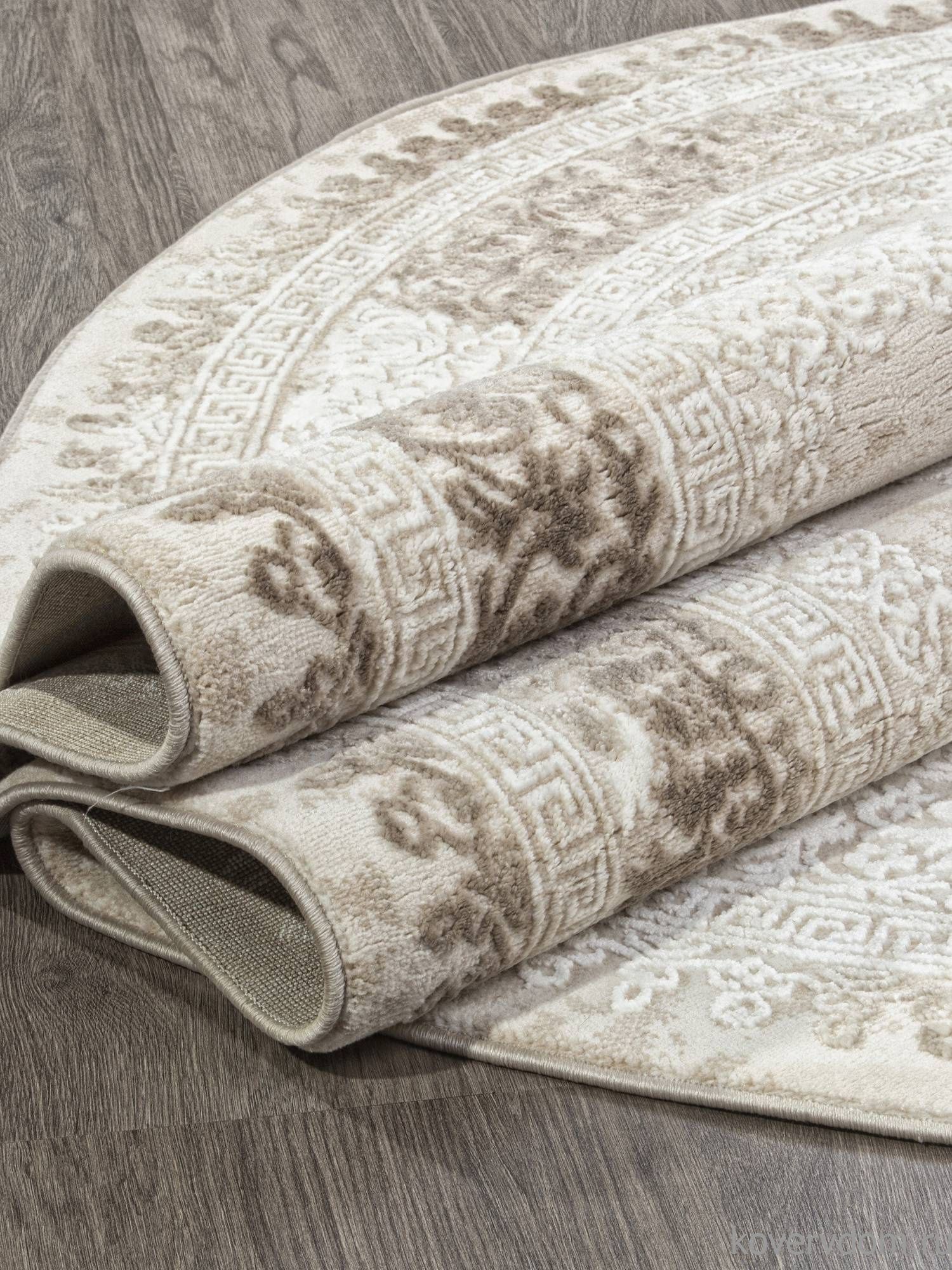 Ковер ARMINA 04087A BROWN / BROWN Овал