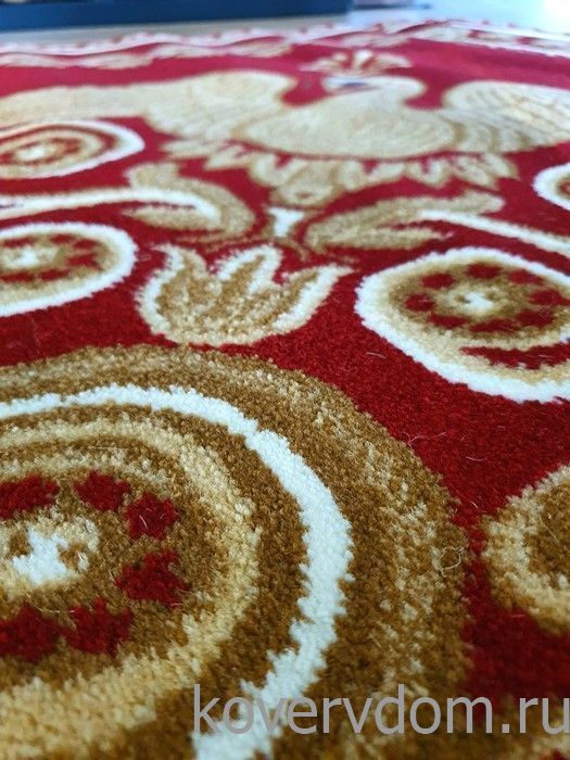 Ковер ЦАРЬ-ПТИЦА красно-бордовый